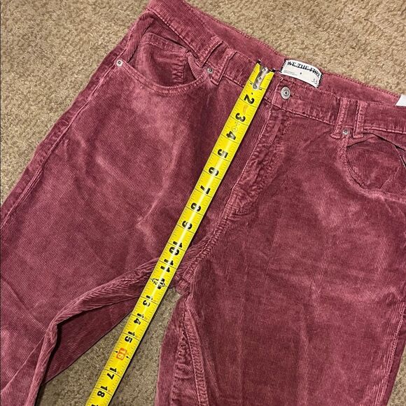 Free People Risk Taker High-rise Straight Corduroy Trousers - Picture 11 of 12